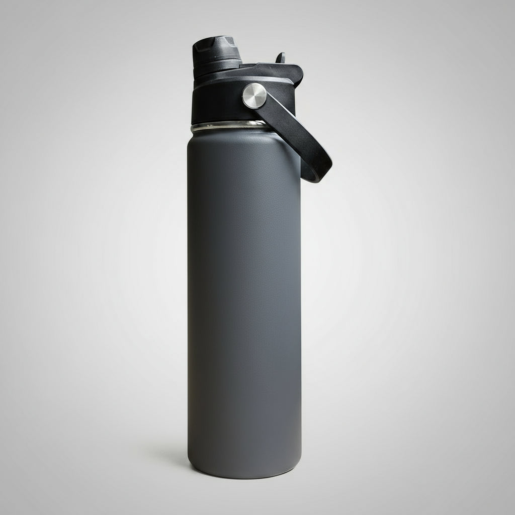 22oz Sports Water Bottle - Charcoal