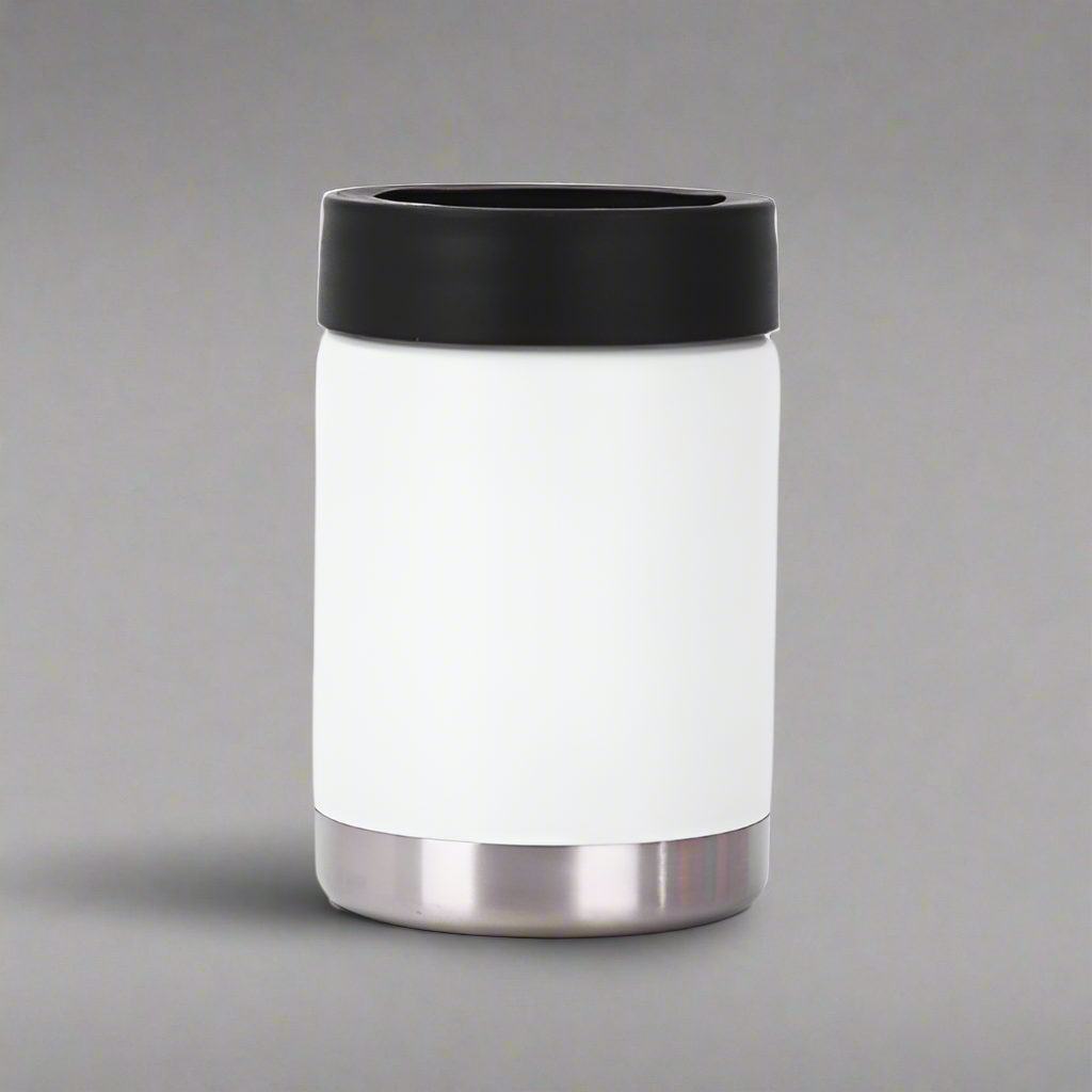 12oz Can Cooler - White