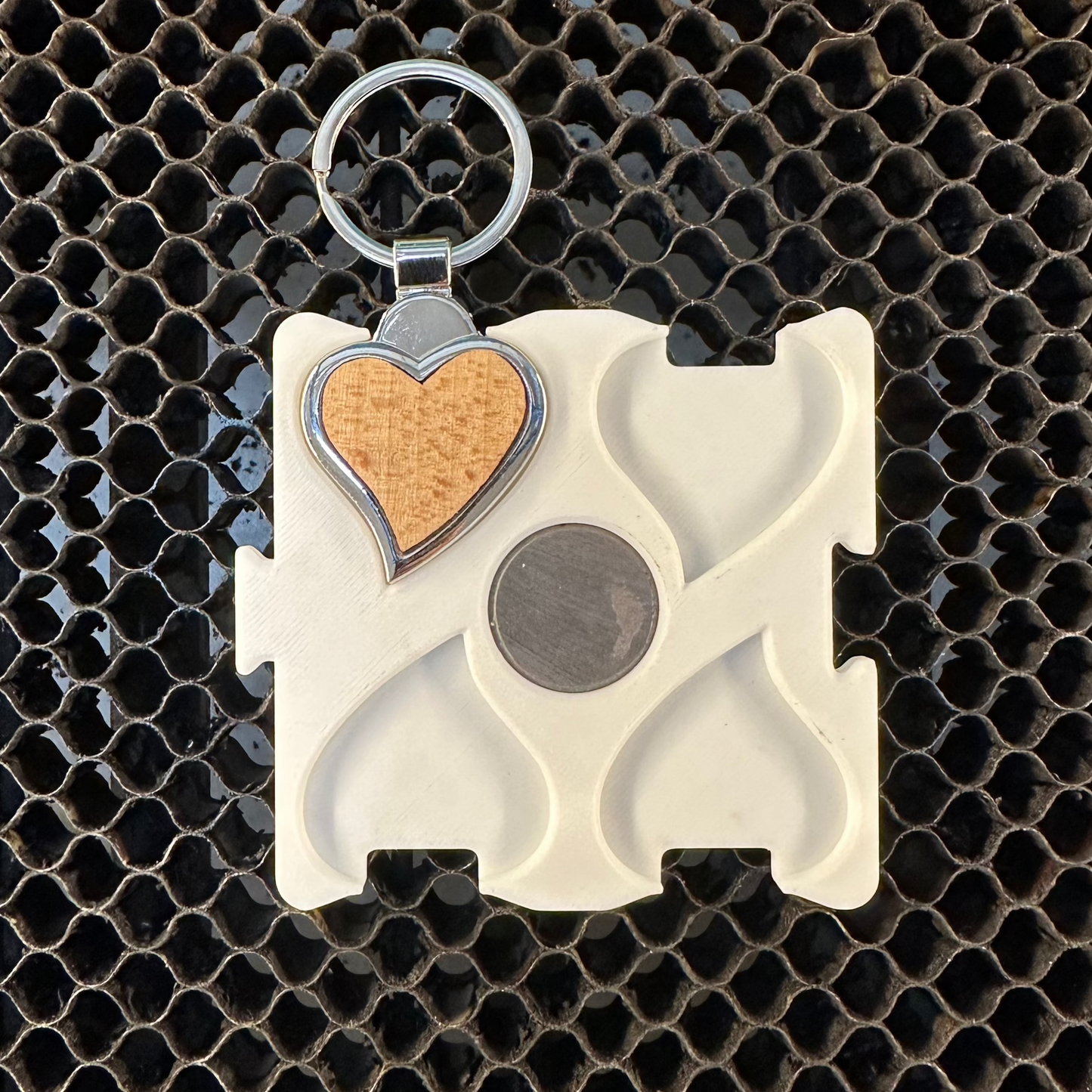 Heart Keychain Laser Engraving Jig