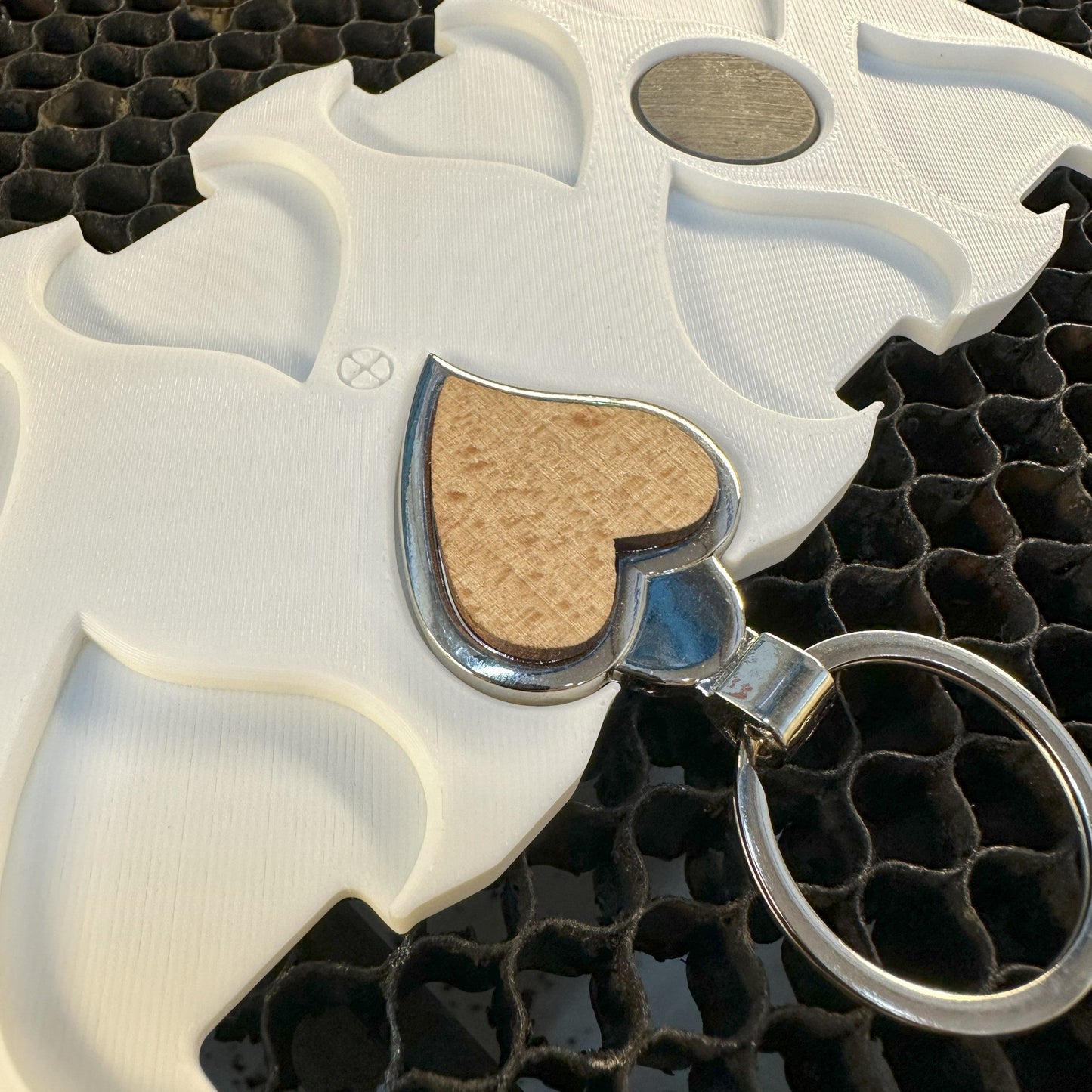 Heart Keychain Laser Engraving Jig
