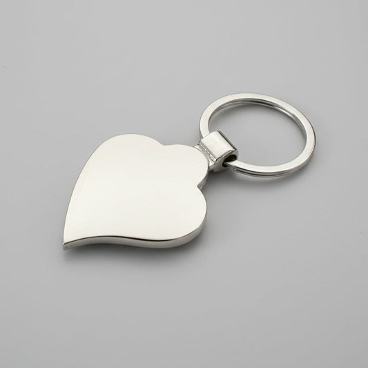 Wooden Heart Keychain