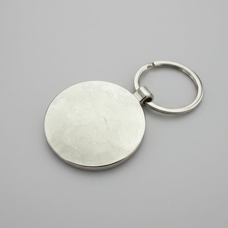 Wooden Round Keychain