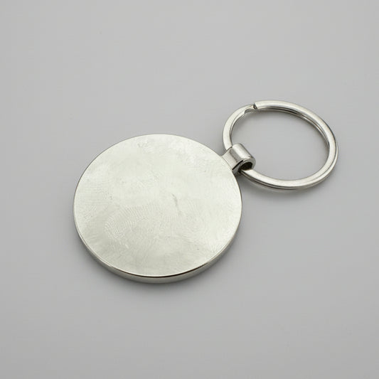 Wooden Round Keychain