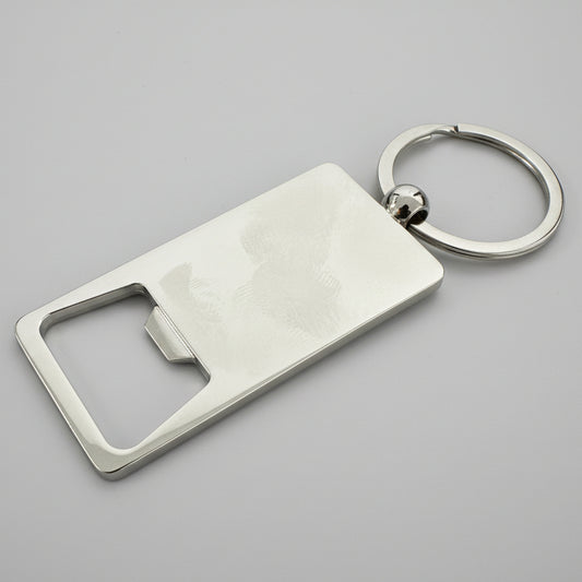 Wooden Bottle Opener Keychain