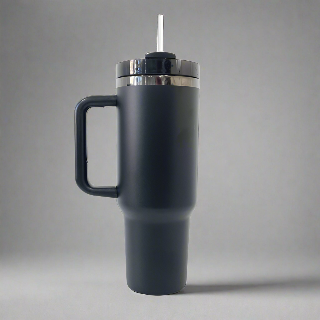 40oz Mirror Black Plated Tumbler - Black