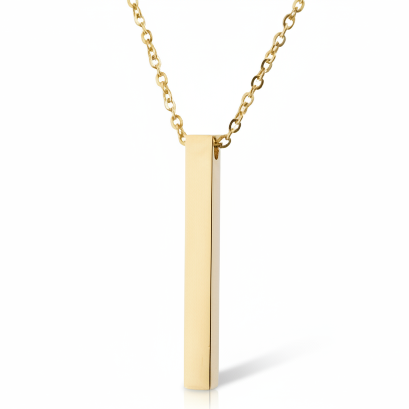 Vertical Bar Pendant Necklace