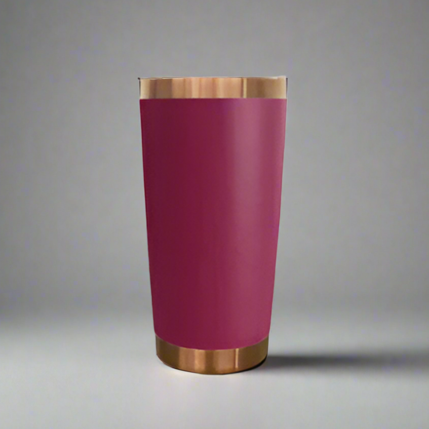 20oz Copper Plated Tumbler - Maroon
