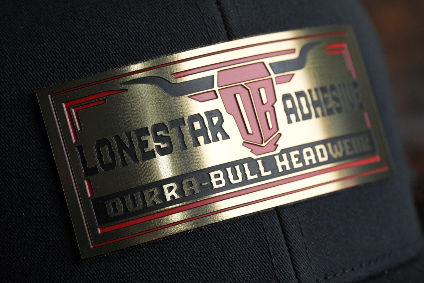 Acrylic: Antique Gold / Black / Red TriLayer Durra-Bull™ Laserable Panels (12"x24")