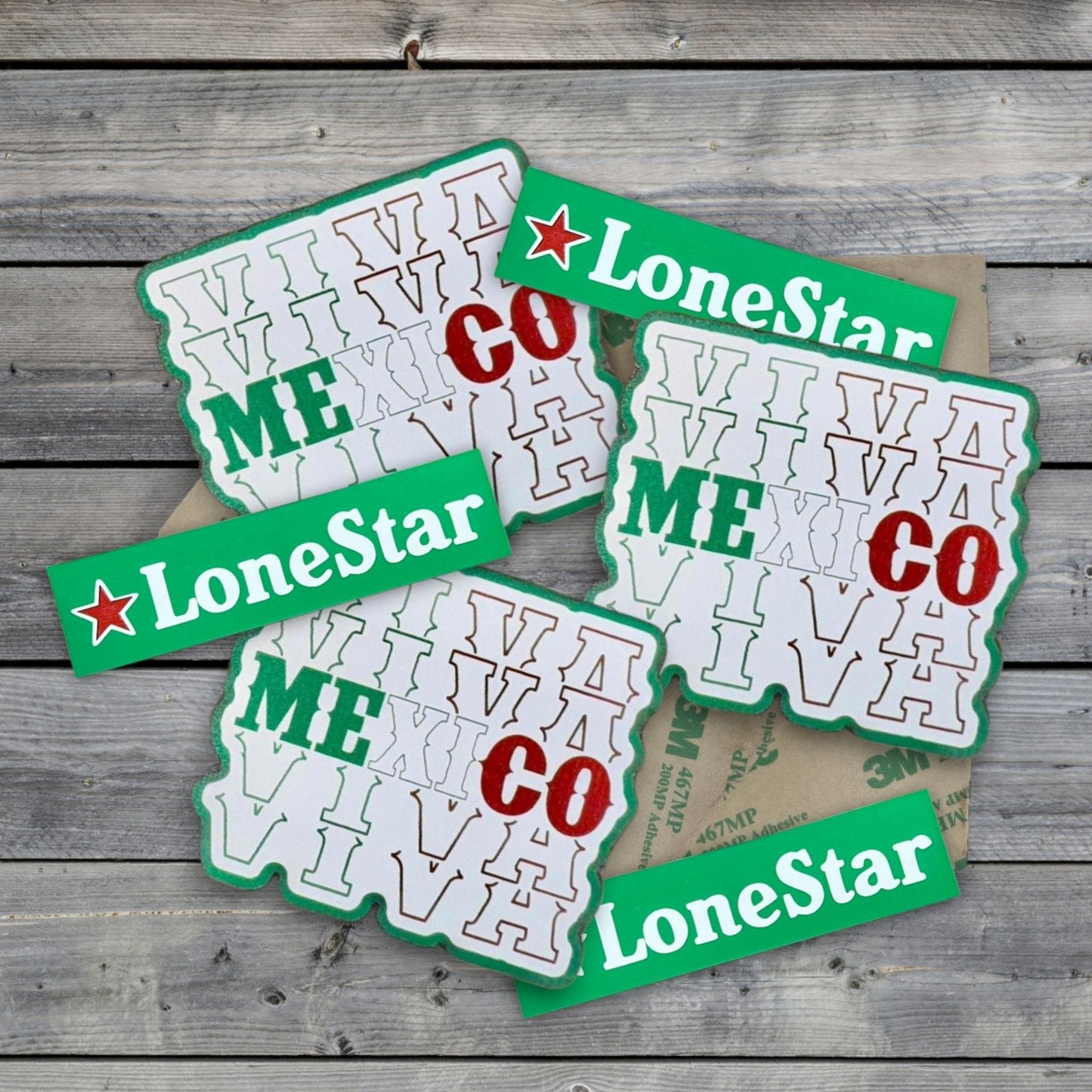 Acrylic: Self-Adhering White / Green / Red TriLayer Durra-Bull™ Laserable Panels (12"x24")