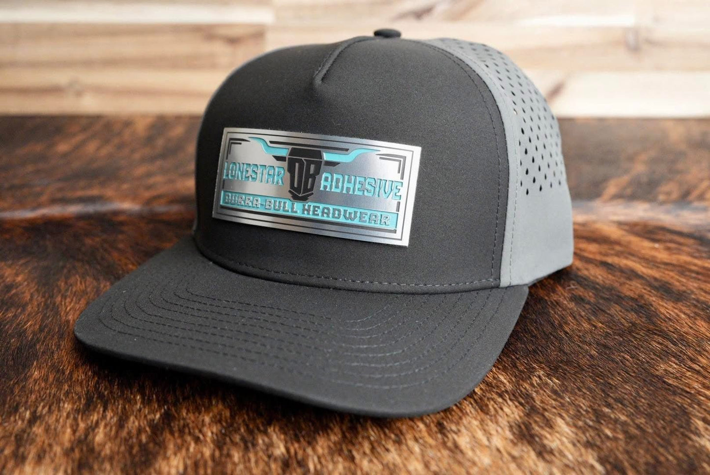 Acrylic: Stainless / Black / Turquoise TriLayer Durra-Bull™ Laserable Panels (12"x24")