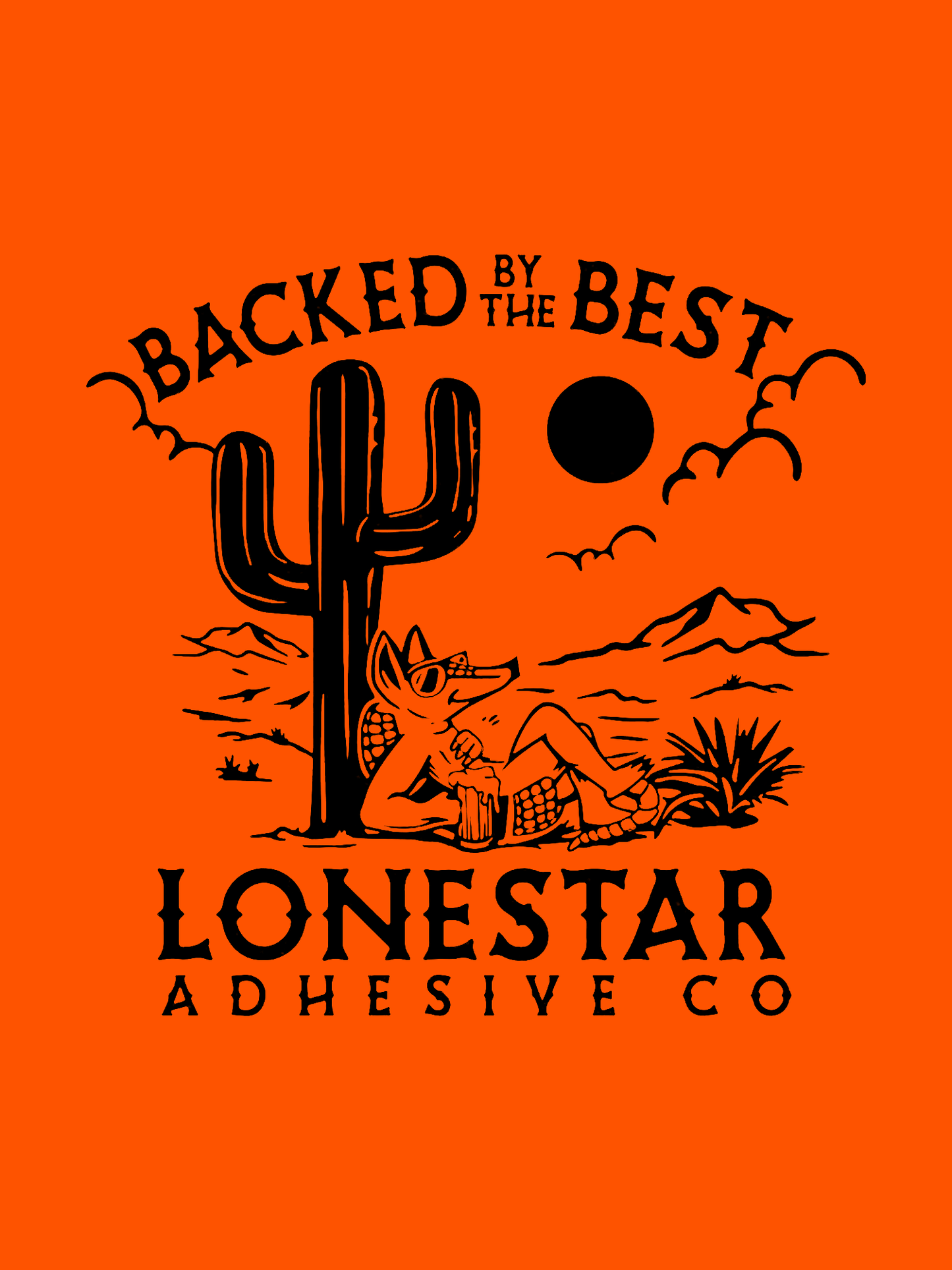 Acrylic: Vibrant Orange / Black Durra-Bull™ Laserable Panels (12"x24")