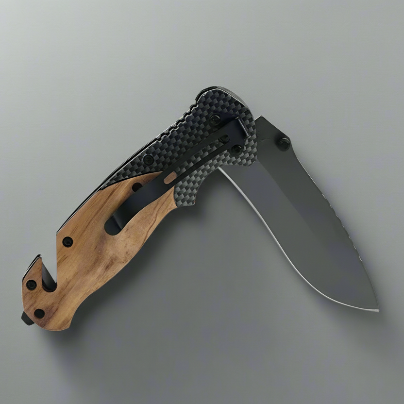 Olive Wood Handle Pocket Knife