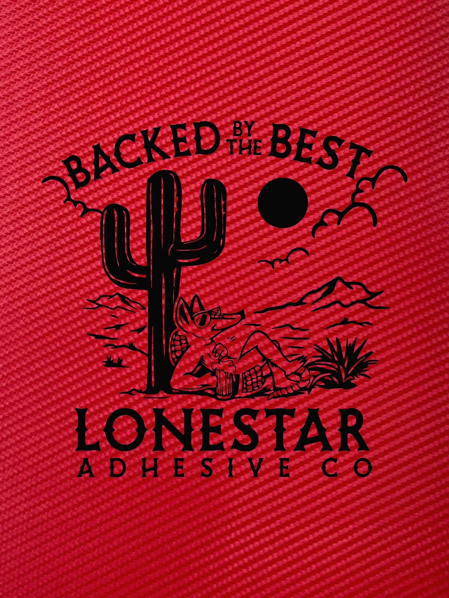 Red Carbon Fiber / Black Durra-Bull Premium Leatherette® Sheets (12x24)