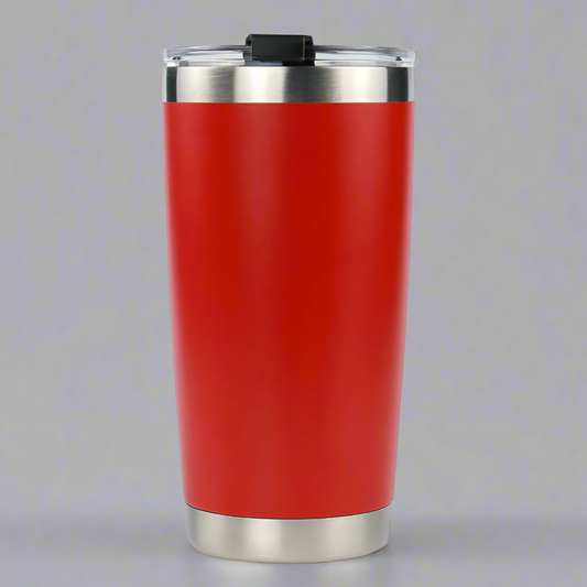 20oz Stainless Tumbler w/ Magnet Sliding Lid - Red