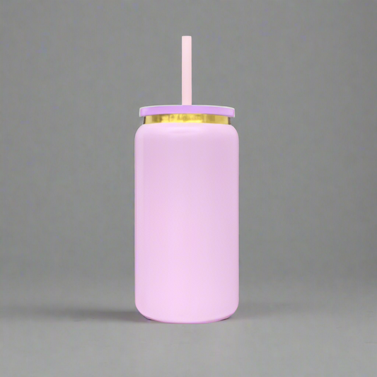 16oz Gold Plated Tumbler - Pink