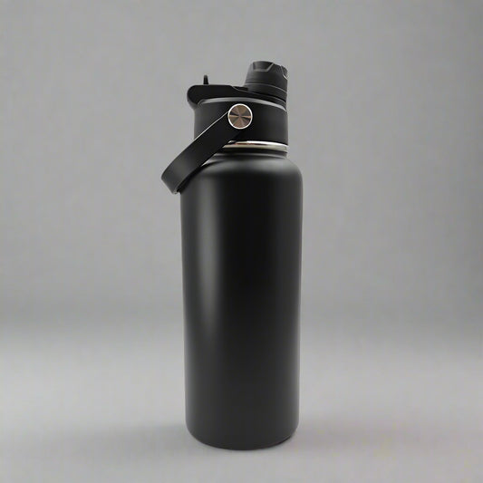 32oz Sports Water Bottle - Black