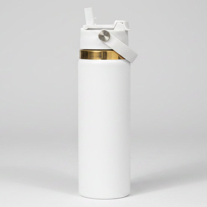 20oz Copper Plated Water Bottle - White