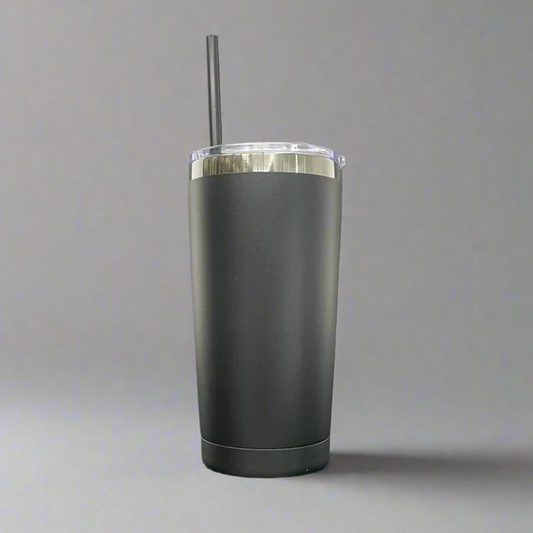 20oz Mirror Black Plated Tumbler - Black