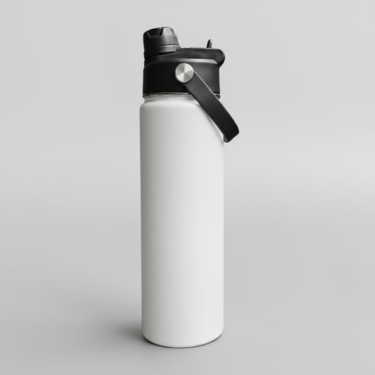 22oz Sports Water Bottle - White
