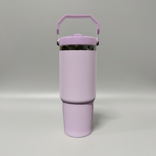 30oz Black Plated Flip Tumbler - Lavender