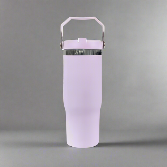 30oz Black Plated Flip Tumbler - Lavender