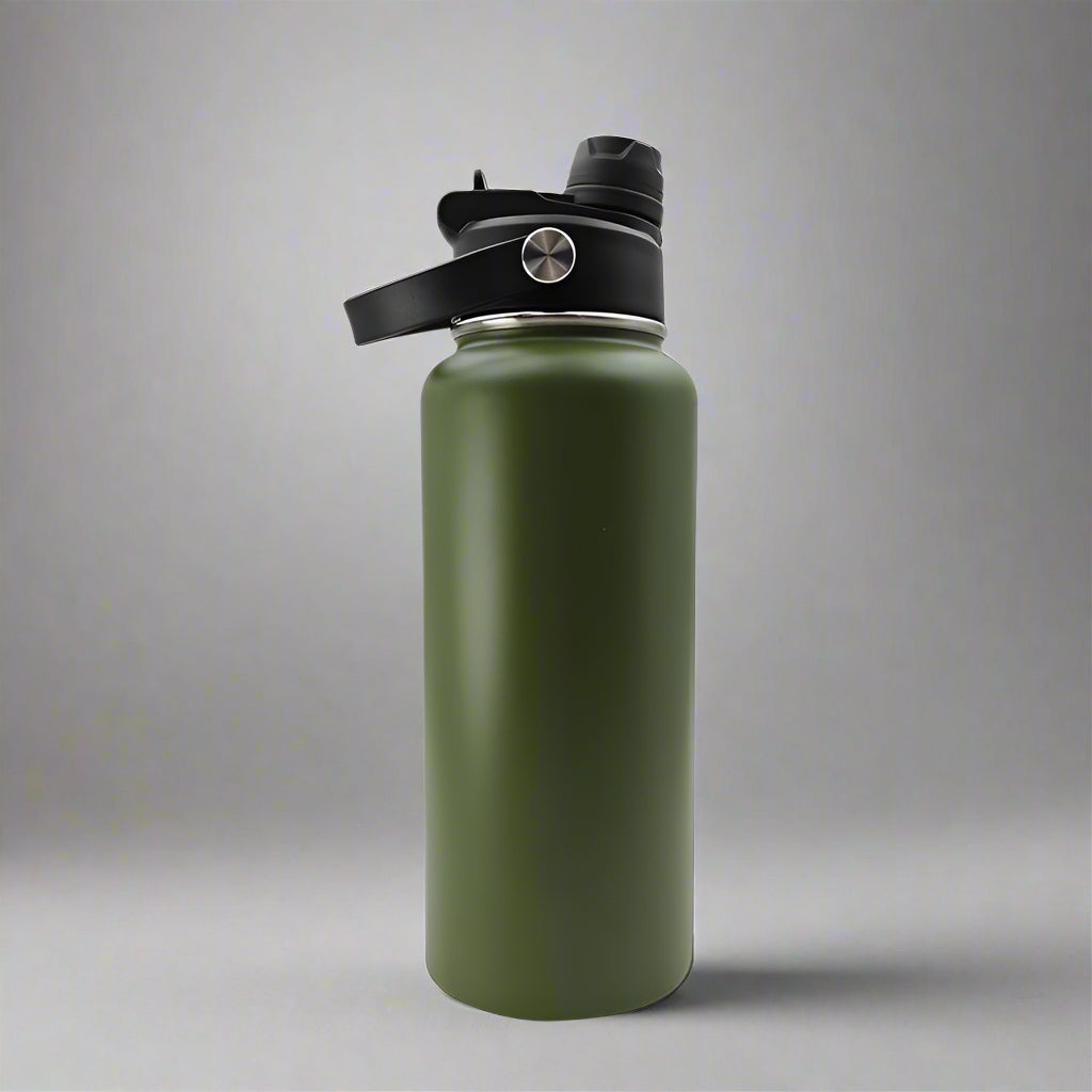32oz Sports Water Bottle - Army Green