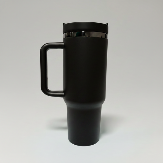 40oz Mirror Black Plated Tumbler - Black