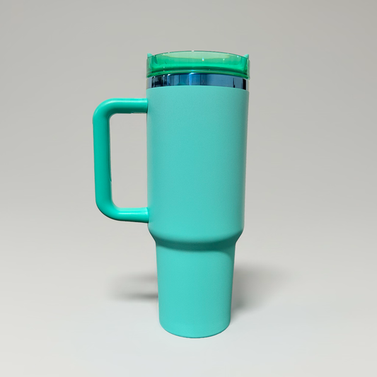 40oz Blue Plated Tumbler - Turquoise