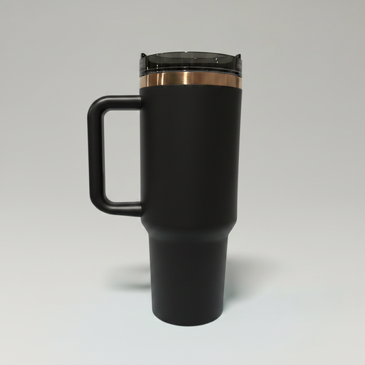 40oz Copper Plated Tumbler - Black