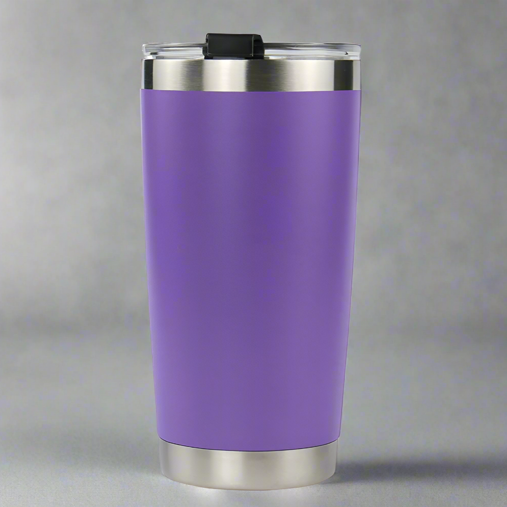 20oz Stainless Tumbler w/ Magnet Sliding Lid - Purple