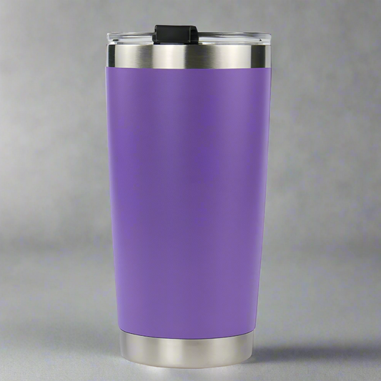 20oz Stainless Tumbler w/ Magnet Sliding Lid - Purple