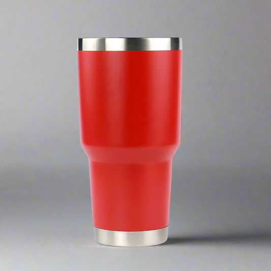 30oz Stainless Tumbler w/ Magnet Sliding Lid - Red