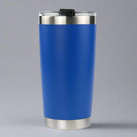 20oz Stainless Tumbler w/ Magnet Sliding Lid - Blue