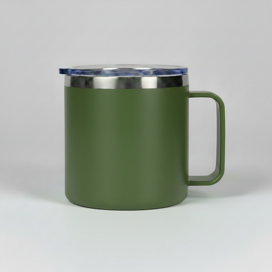 14oz Camping Mug - Army Green
