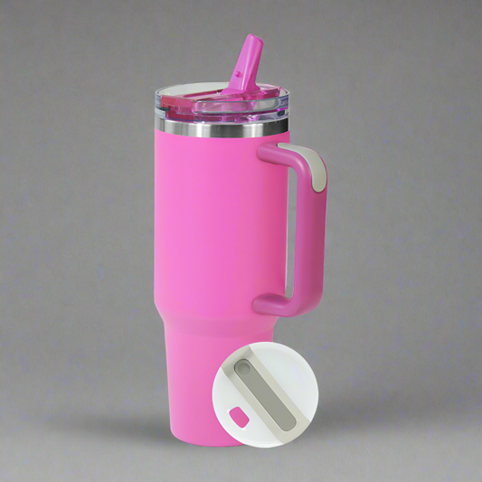 40oz Stainless Steel Tumbler - Pink