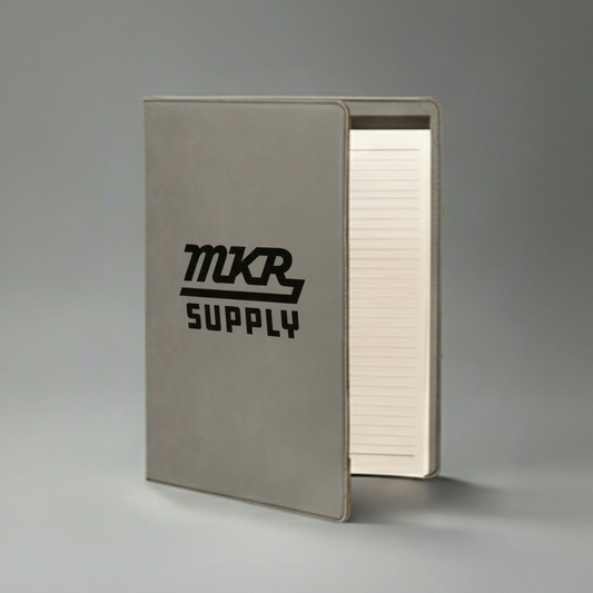 Leatherette Portfolio - Gray/Black