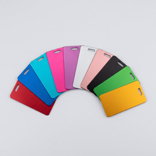 Metal Luggage Tags with Wire Ring