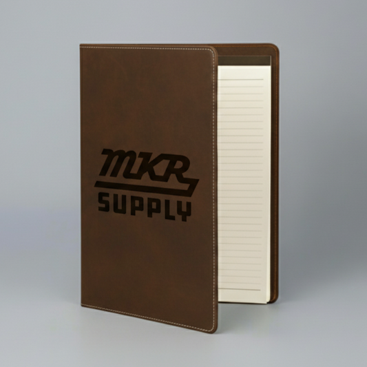 Leatherette Portfolio - Dark Brown/Black