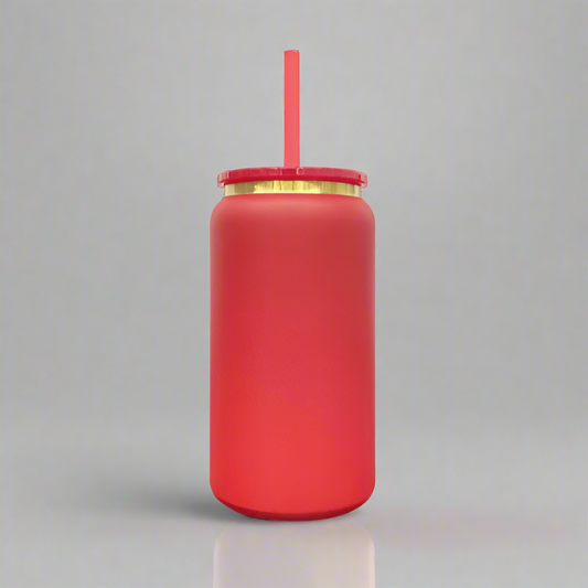 16oz Gold Plated Tumbler - Red