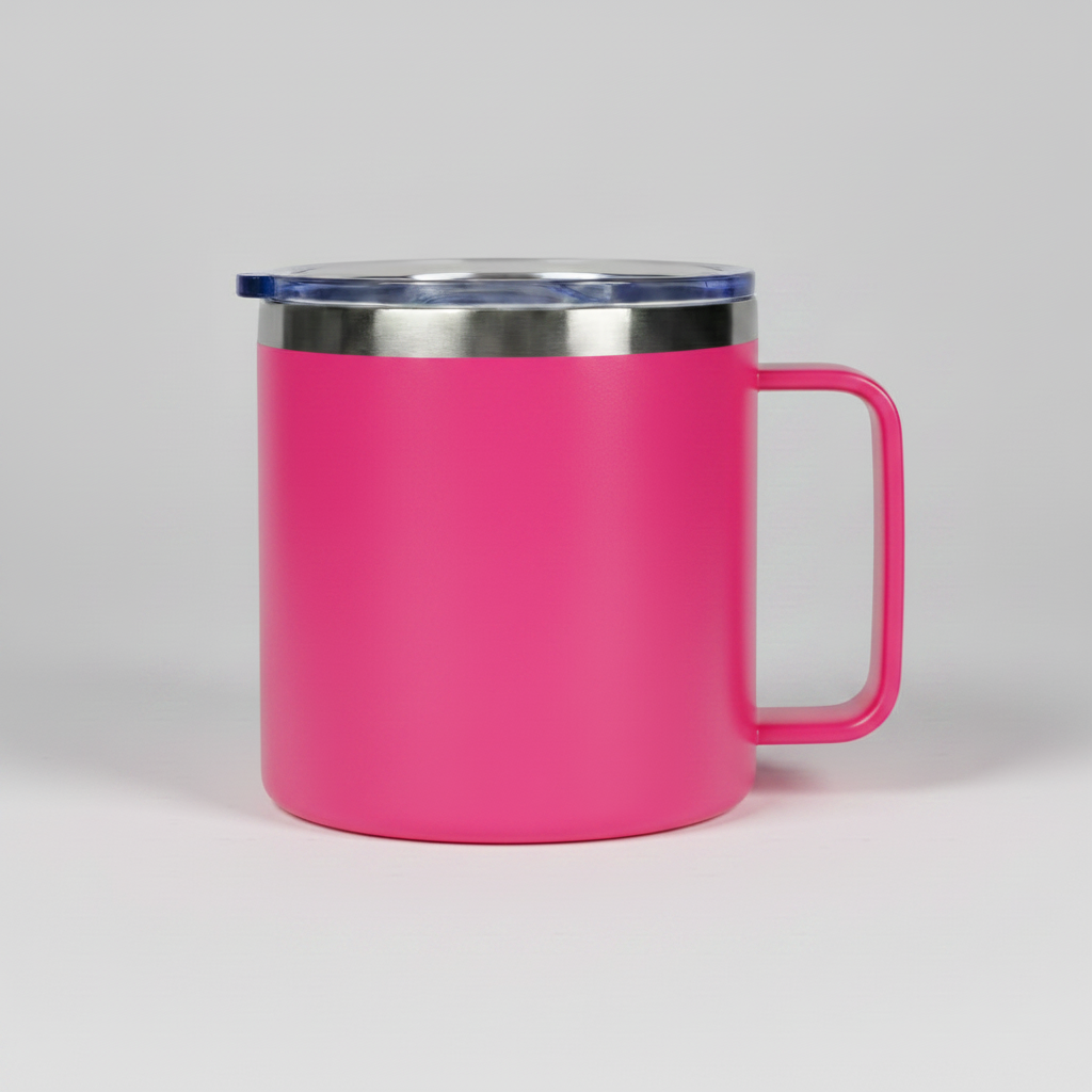 14oz Camping Mug - Hot Pink