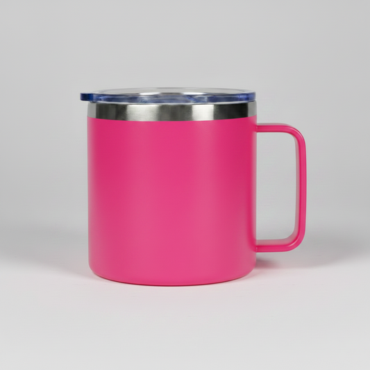 14oz Camping Mug - Hot Pink