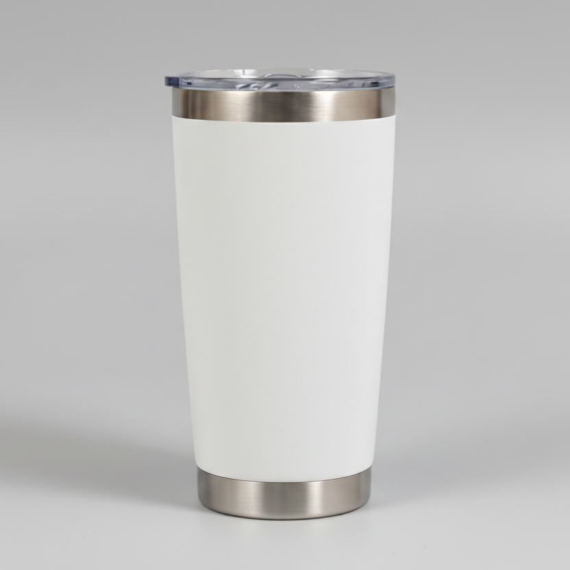 20oz Ceramic Lined Tumbler - White