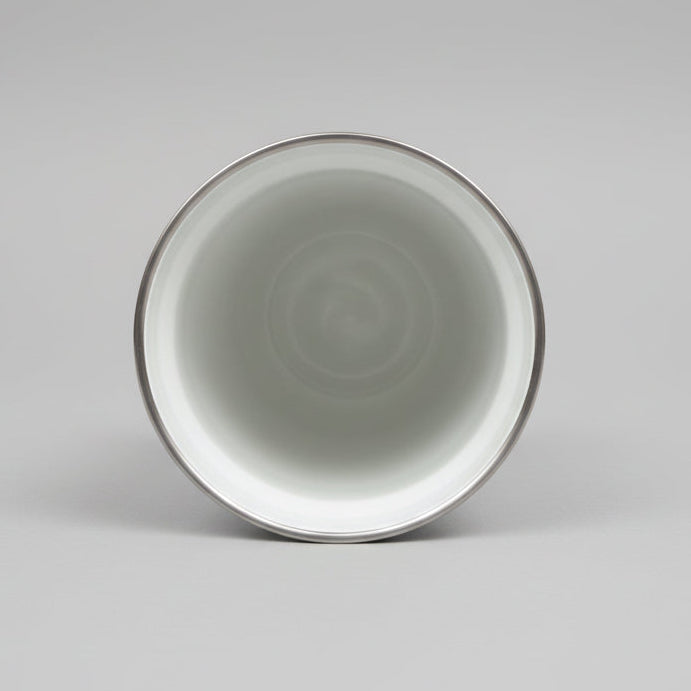 ceramic coating inside tumbler.  A look from above