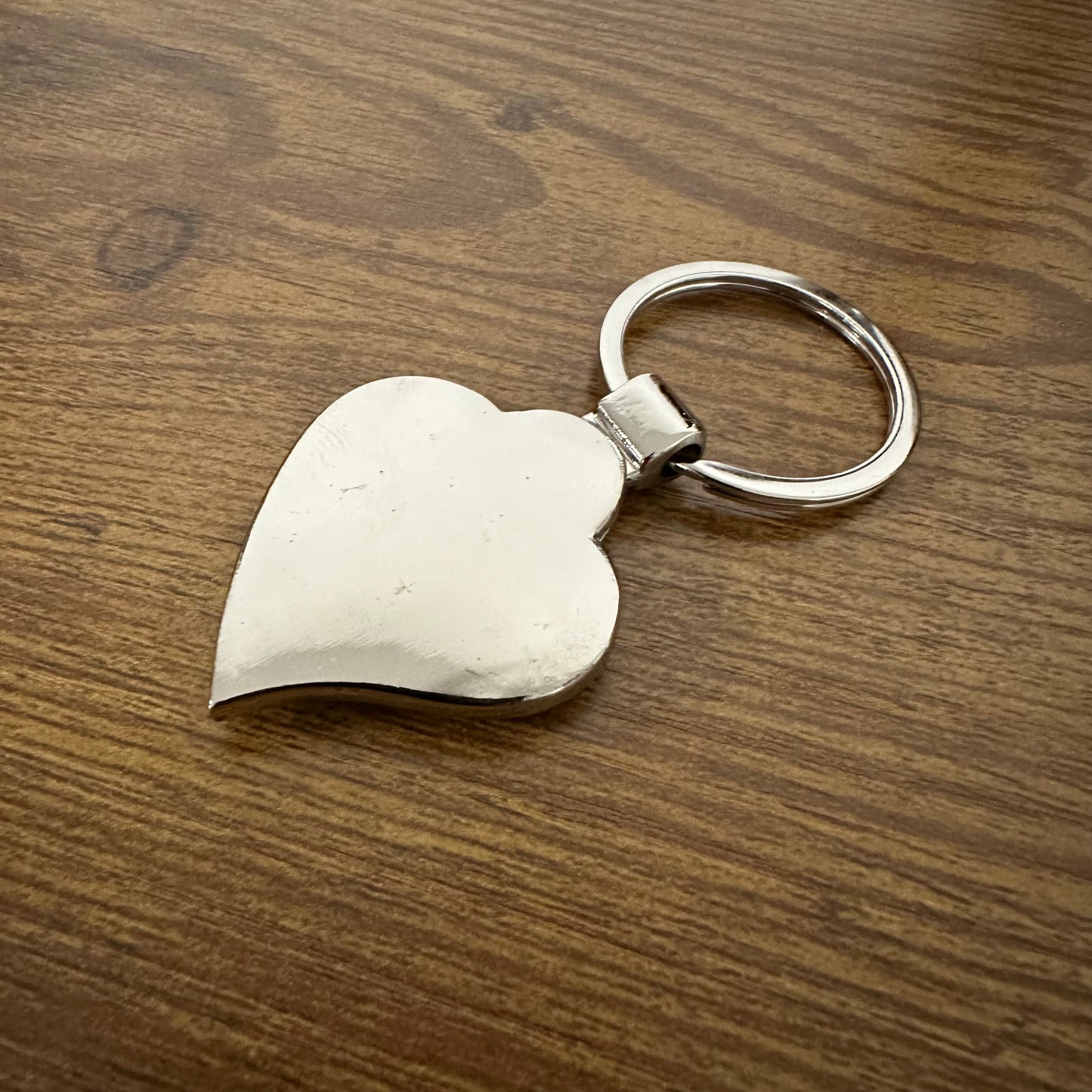 Wooden Heart Keychain