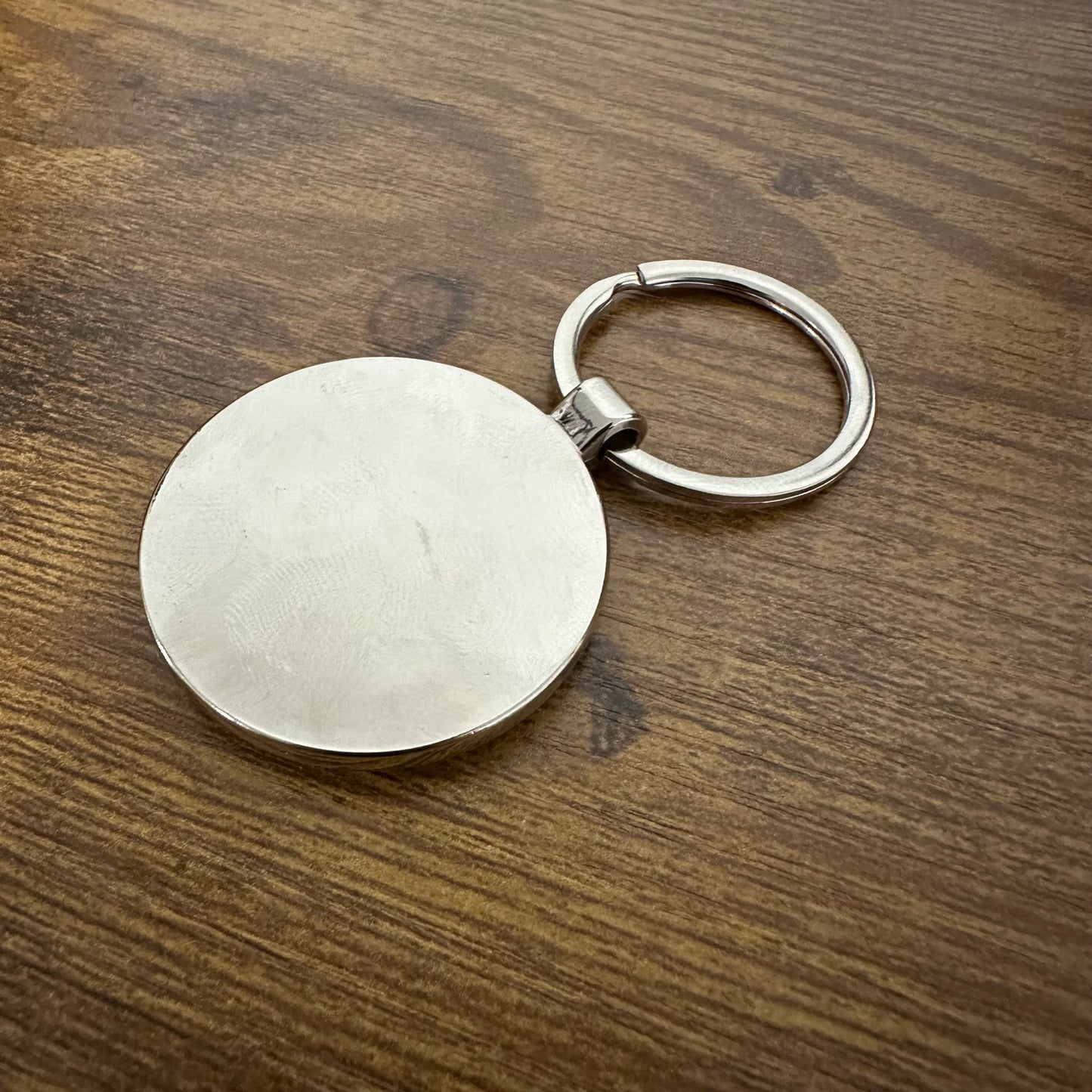 Wooden Round Keychain