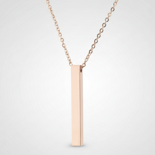 Vertical Bar Pendant Necklace