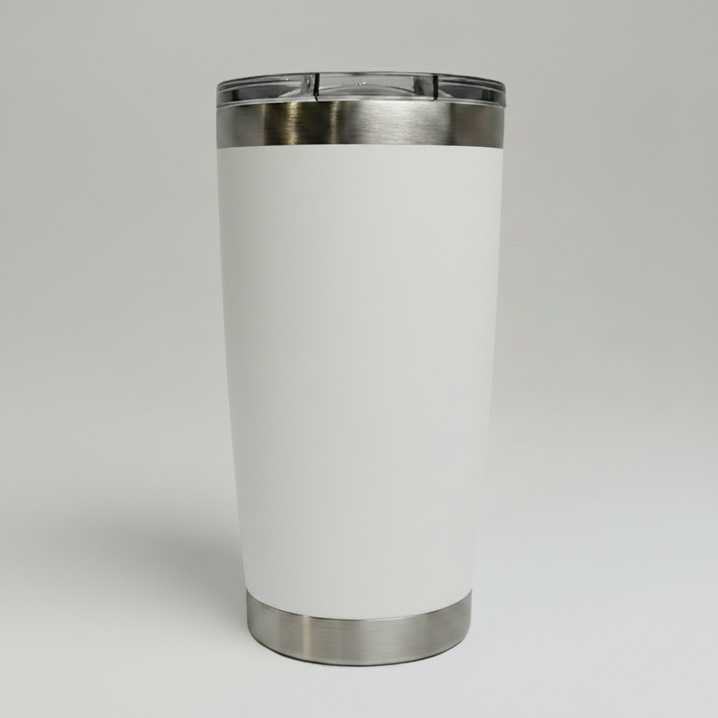 20oz Ceramic Lined Tumbler - White
