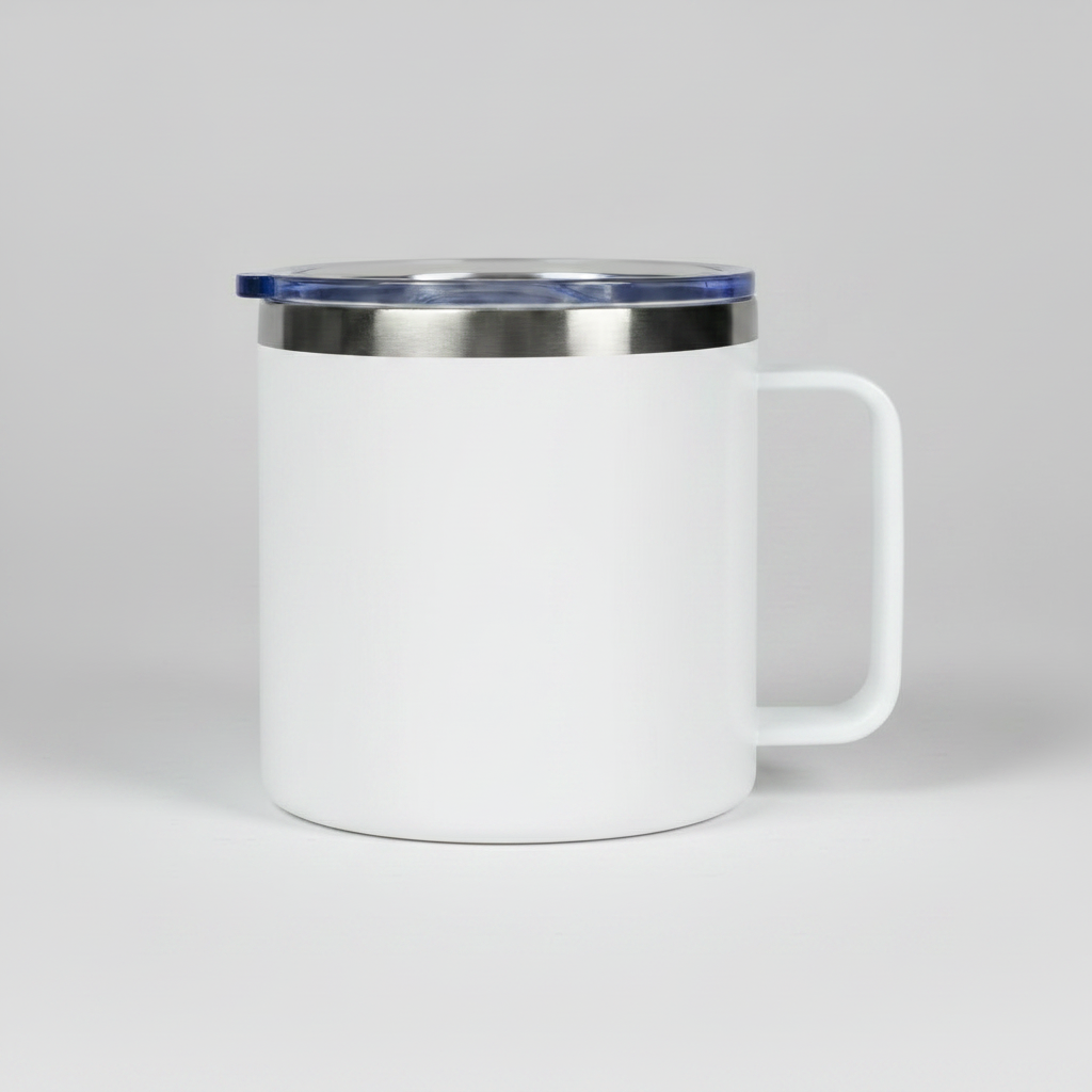 14oz Camping Mug - White