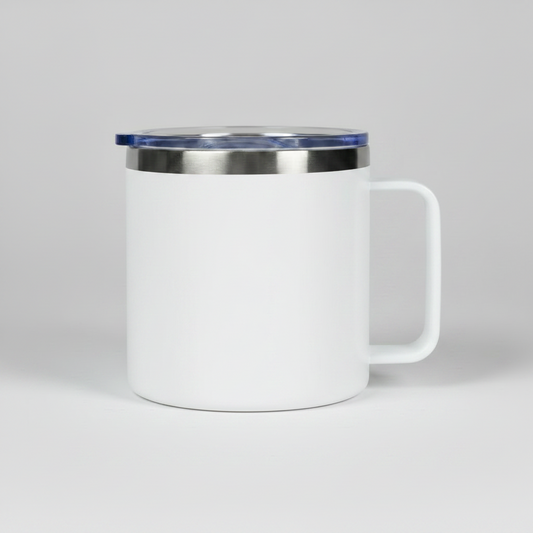 14oz Camping Mug - White