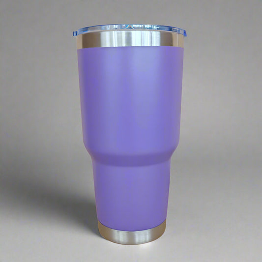 30oz Stainless Tumbler w/ Magnet Sliding Lid - Purple